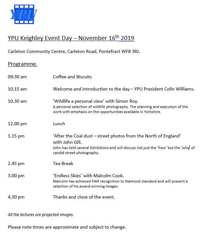 YPU Keighley Day 2019