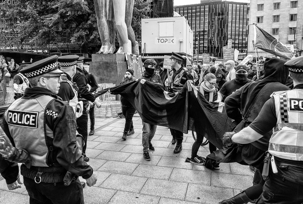 Far right demo in Leeds 7th September 13