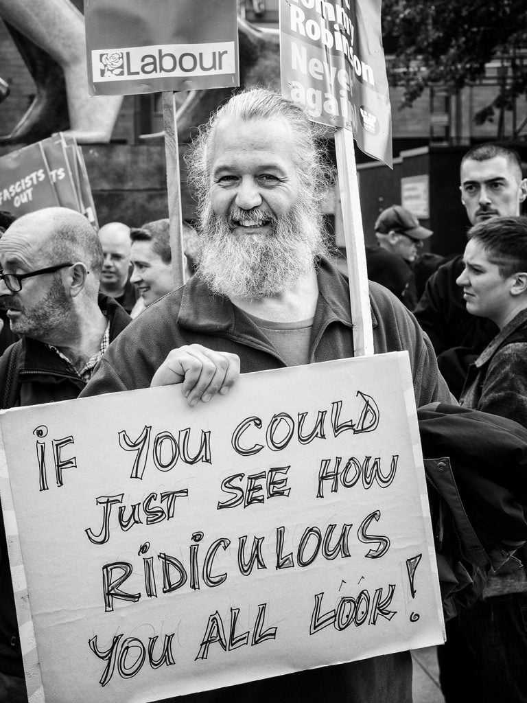 Far right demo in Leeds 7th September 6