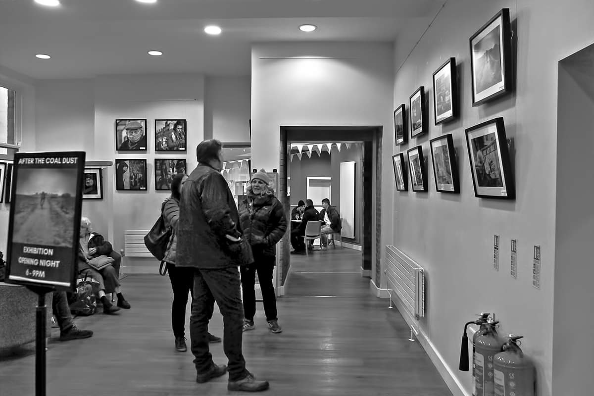 After the Coal Dust exibition opening niught at Hebden Bridge